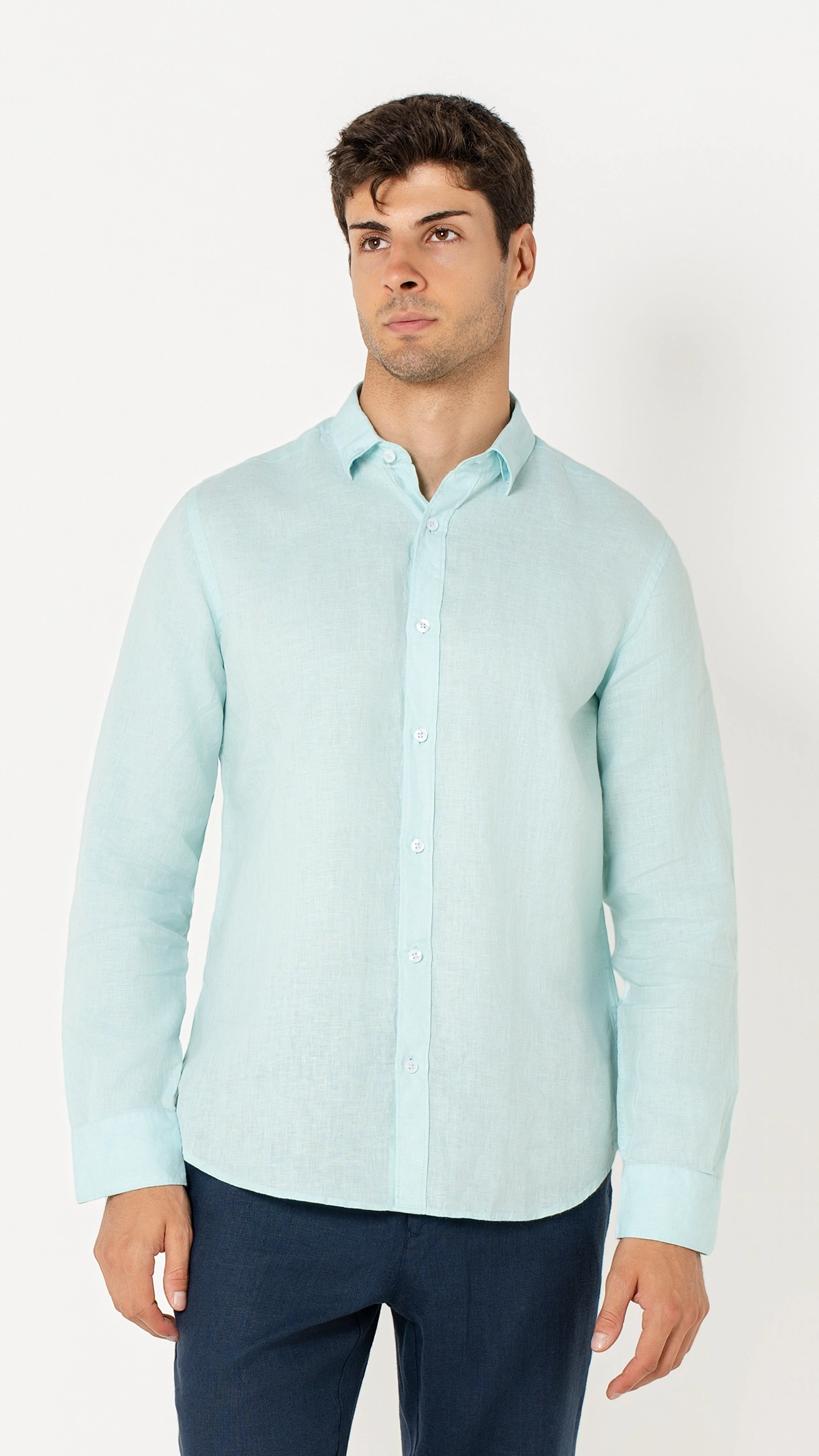 Regular Fit 100% Linen Shirt